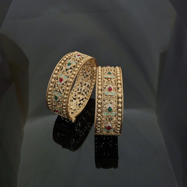 Gold Plated Patla Bangles A1005