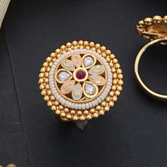 Adjustable Golden Rings GR007