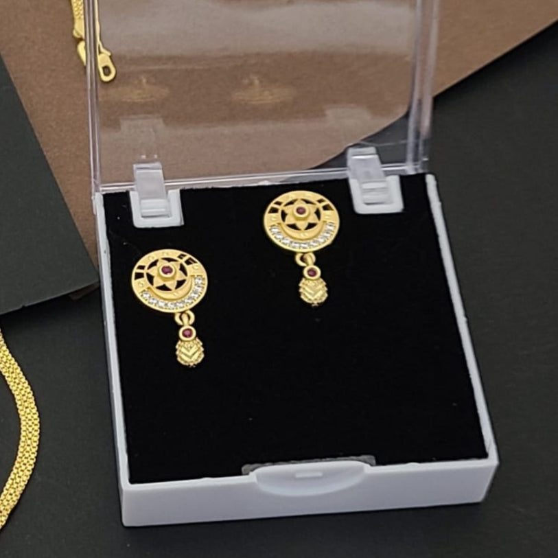 Pedant with Earrings and Chain PB006