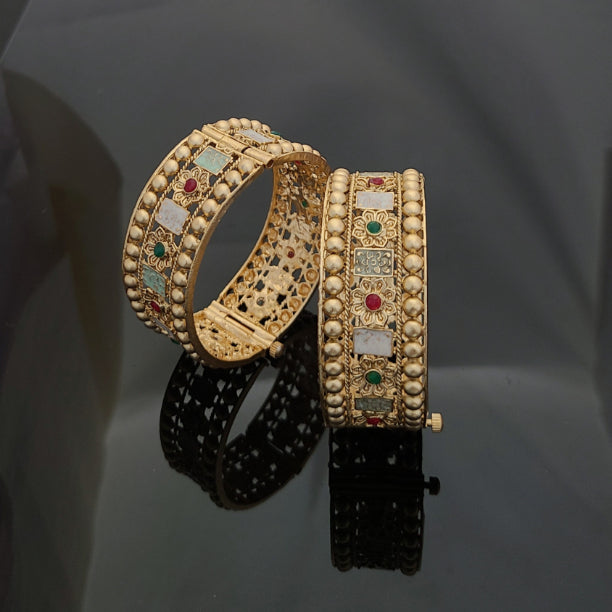 Gold Plated Patla Bangles A1007