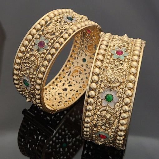 Gold Plated Patla Bangles A1001