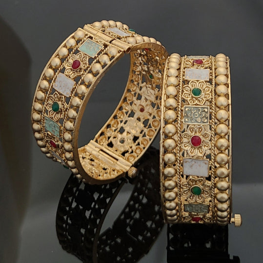 Gold Plated Patla Bangles A1007