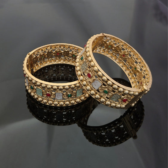Gold Plated Patla Bangles A1007