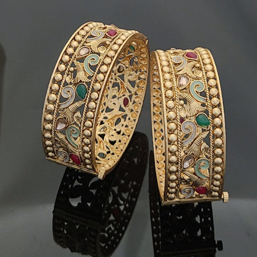 Gold Plated Patla Bangles A1008