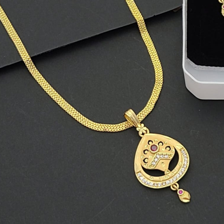 Pedant with Earrings and Chain PB008