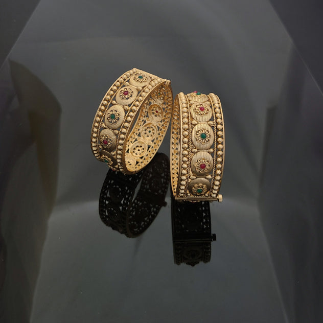 Gold Plated Patla Bangles A1009