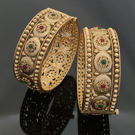Gold Plated Patla Bangles A1009