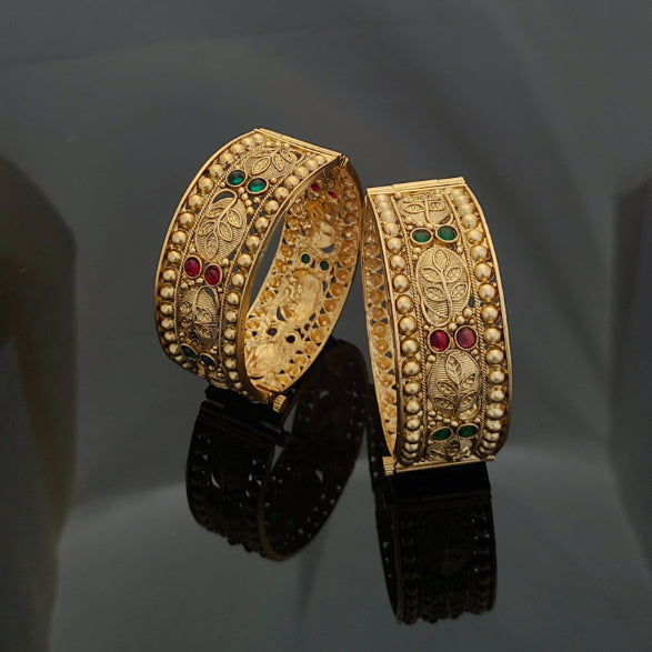 Gold Plated Patla Bangles A1002