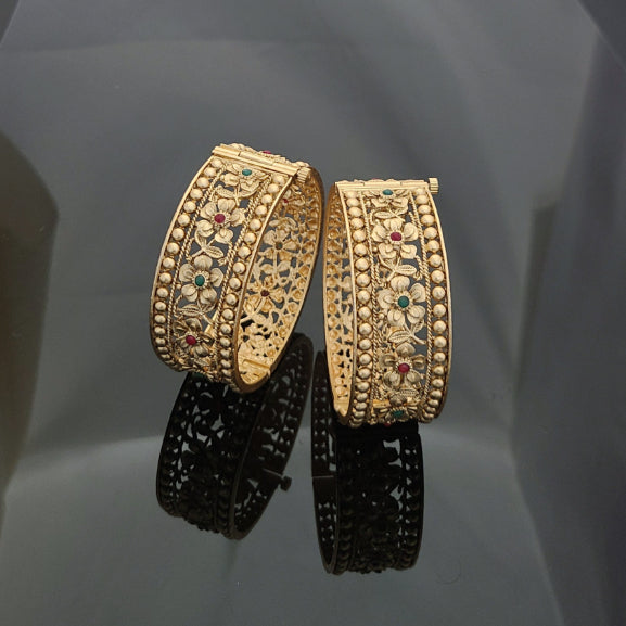 Gold Plated Patla Bangles A1014