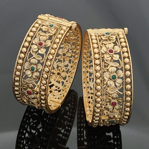 Gold Plated Patla Bangles A1014