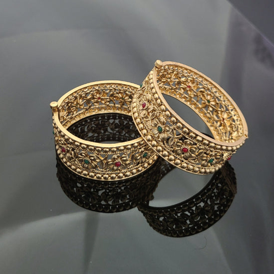 Gold Plated Patla Bangles A1014