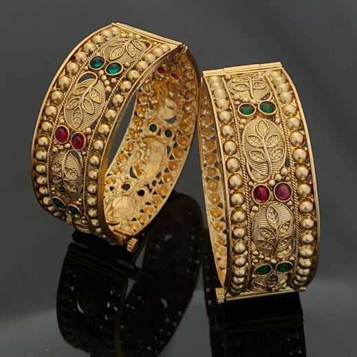 Gold Plated Patla Bangles A1002