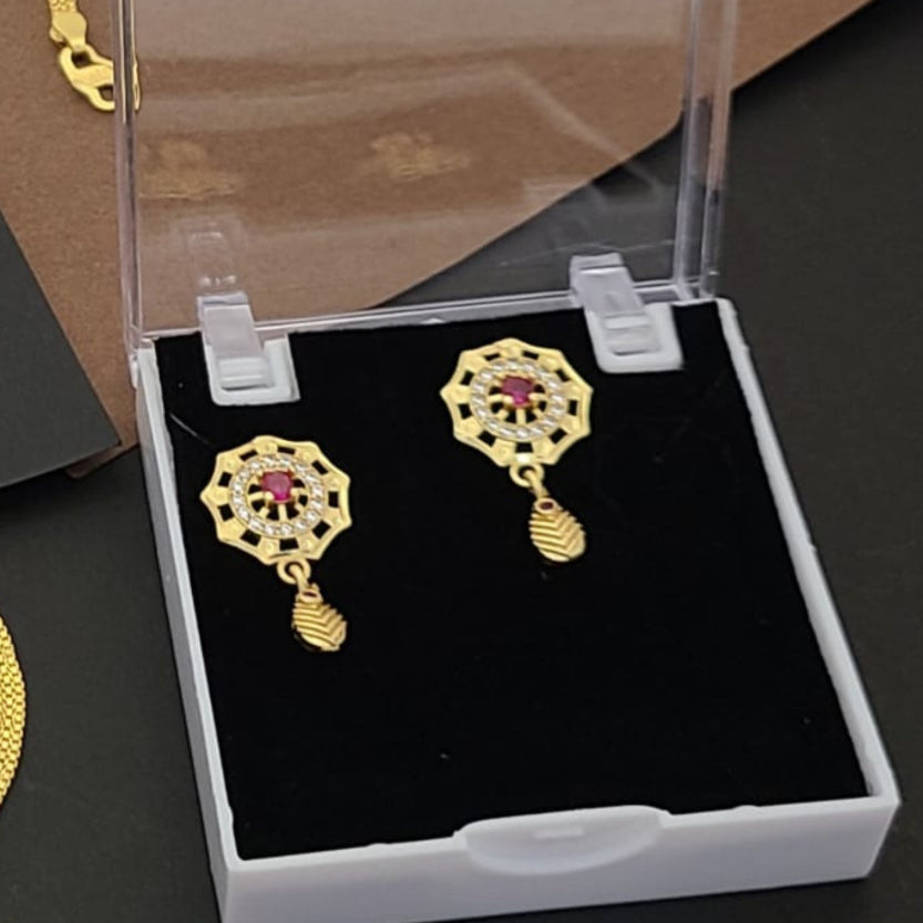 Pedant with Earrings and Chain PB002