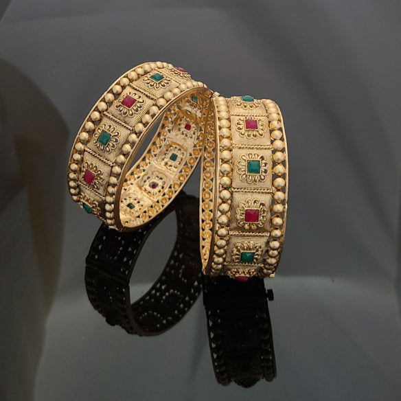 Gold Plated Patla Bangles A1003