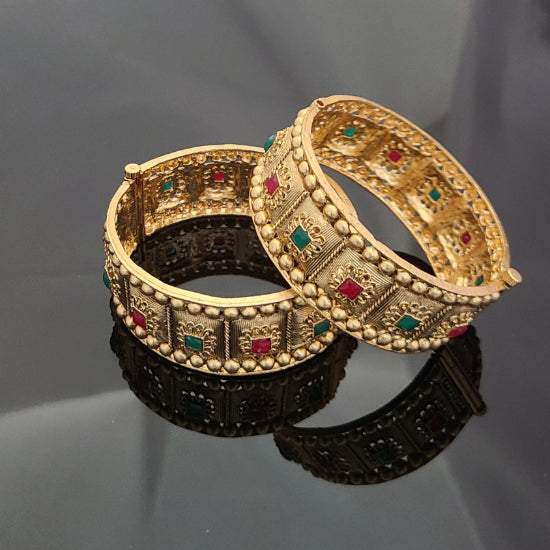 Gold Plated Patla Bangles A1003