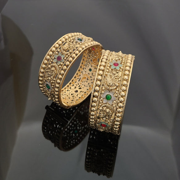 Gold Plated Patla Bangles A1001